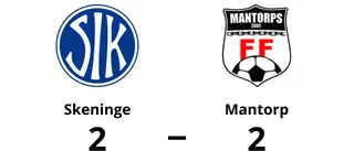 En poäng för Skeninge mot Mantorp