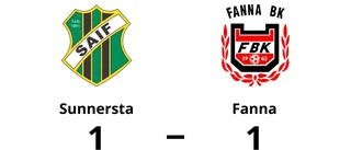 Kryss i 87:e minuten för Fanna