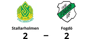 Oavgjort för Fogdö mot Stallarholmen på bortaplan