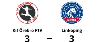 Linköping kryssade på bortaplan mot Kif Örebro F19