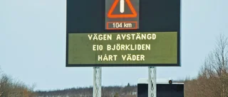 Hårda vindar stoppar trafik