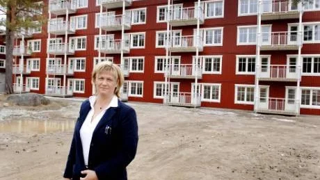 TIO PROCENT. Lotta Berglund berättar om en besöksökning på tio procent i Storforsen.