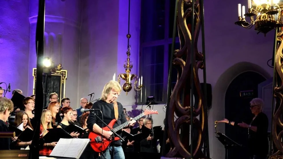 Janne Schaffer är imponerad över engagemanget för musik som han tycker finns i Kalix.
