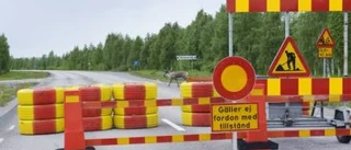 E 10 avstängd mellan Stenbron och Gällivare