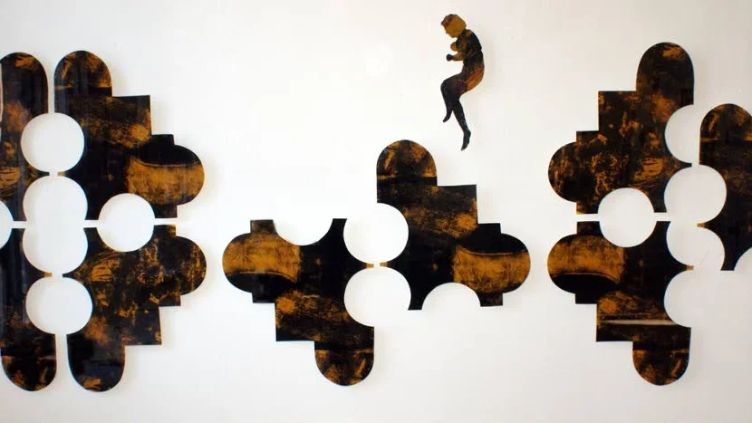 Bryta mönster, collage