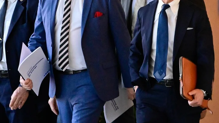 Delar av den nya regeringen.