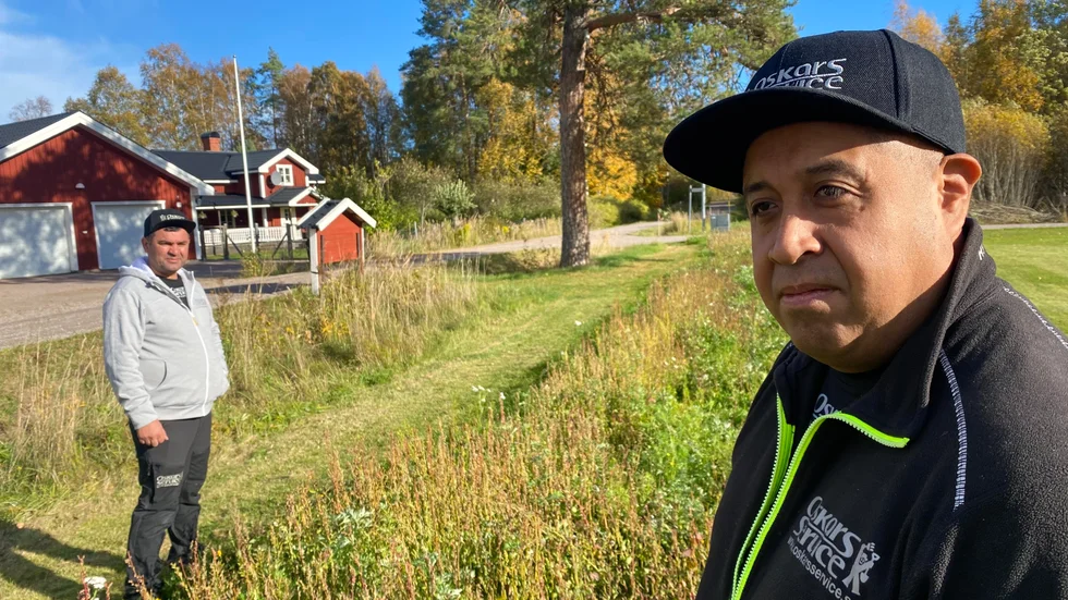 Oskar Öhman fick sin tomt uppgrävd av IP Only. 