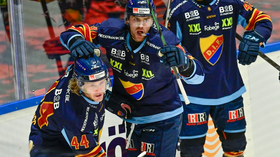 Olle Liss (44) gjorde det avgörande målet för Djurgården i segermatchen över Västervik. Arkivbild.