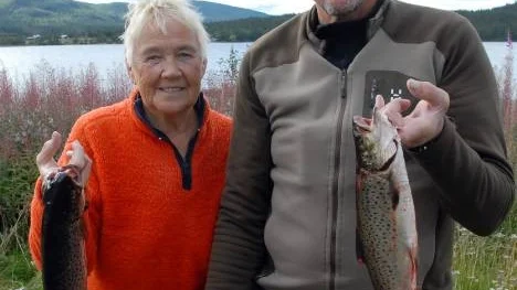 Valborg och Lars Lestander är Arjeplogsmästare i trollingfiske.(Arkivbild)