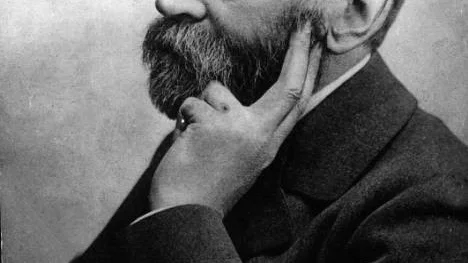 Odaterat porträtt av Alfred Nobel.