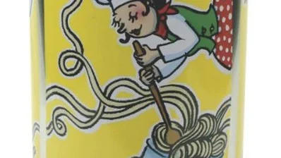 Gul plåtburk för spagetti, Derrière la Porte, 165 kronor på favoritsaker.se.