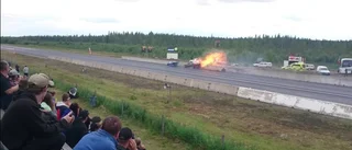 Våldsam olycka med lyckligt slut