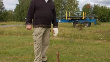 LÖSNING. Erik Johansson, ordförande i Brobyn-Boden Blåbandsförening, kunde på måndagen rapportera att den mångåriga marktvisten med Bodens kommun om denna tomt i Heden är löst.