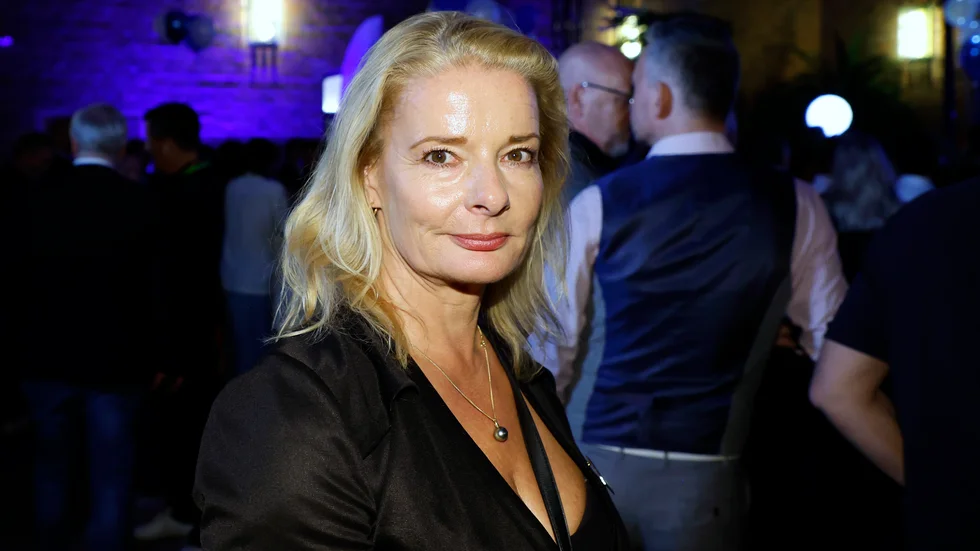 Lotta Edholm (L) under Liberalernas valvaka.