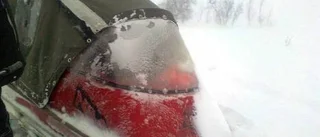 Par fast på fjället - övernattade i pulka