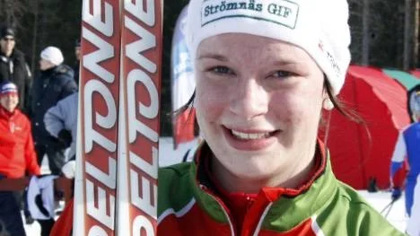 Sofia Henriksson, Strömnäs, visade fin form när hon vann sprinttävlingen i Scandic cup. (arkivbild)
