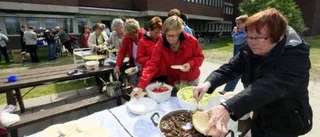Fackligt mingel vid stadshuset