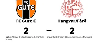 Kryss för FC Gute C hemma mot Hangvar/Fårö