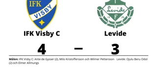 Ante de Gysser gjorde två mål när IFK Visby C vann