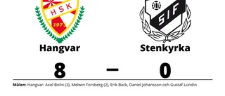 Storseger för Hangvar hemma mot Stenkyrka