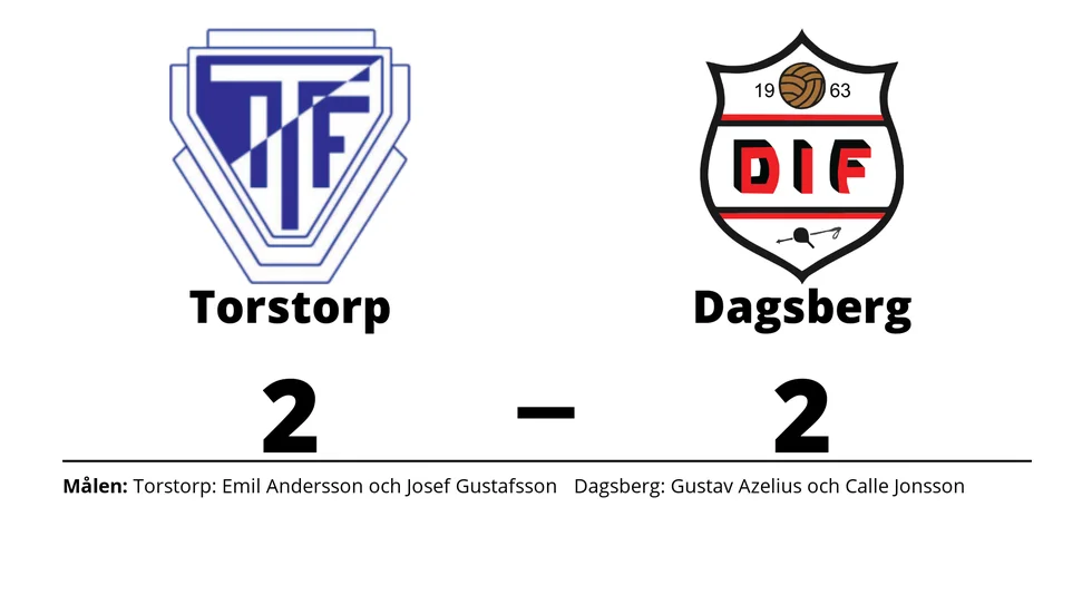 Torstorps IF spelade lika mot Dagsbergs IF
