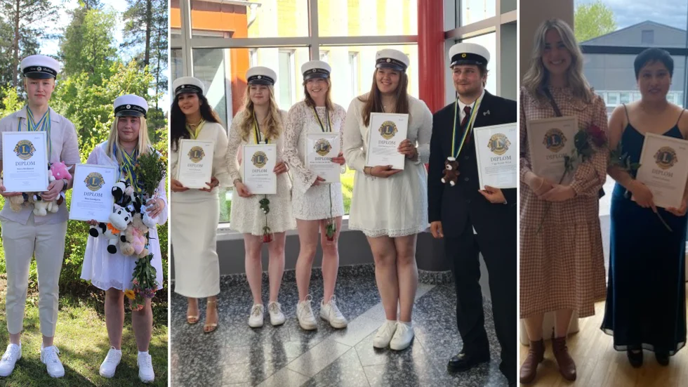 Totalt har Lions Piteå delat ut nio stipendier till en summa av 25 000 kronor till elever vid Grans, Strömbackaskolan och Musikhögskolan LTU PIteå.