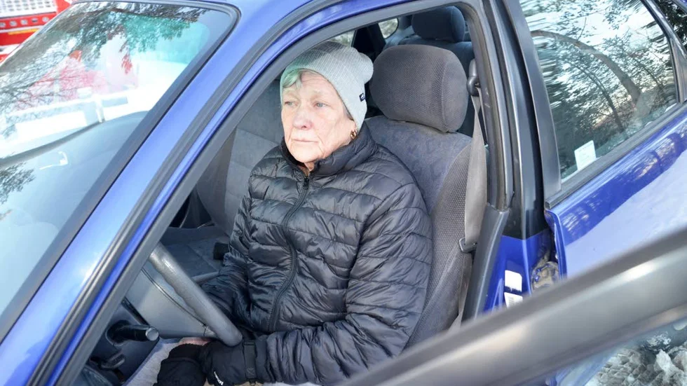 BO I BILEN. Marita Platemark, Kalix, tvingades en tid bo i bilen innan det löste sig med bostad.