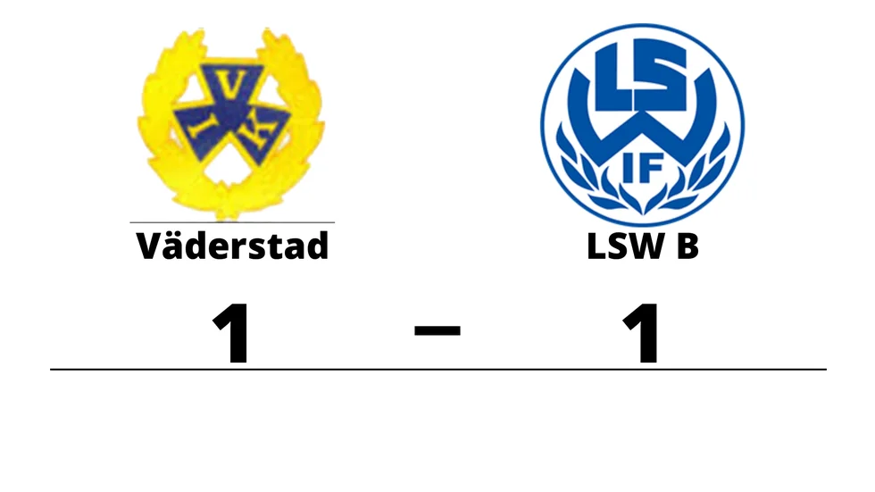 Väderstads IK spelade lika mot LSW IF B