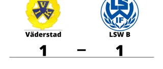 Oavgjort för LSW B mot Väderstad på bortaplan