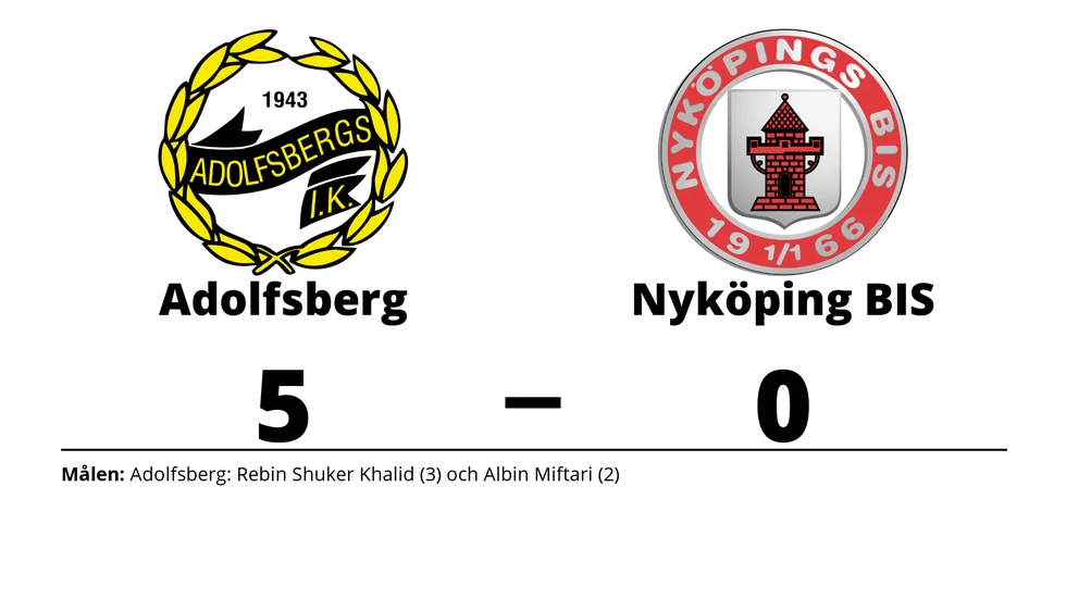Adolfsbergs IK vann mot Nyköpings BIS