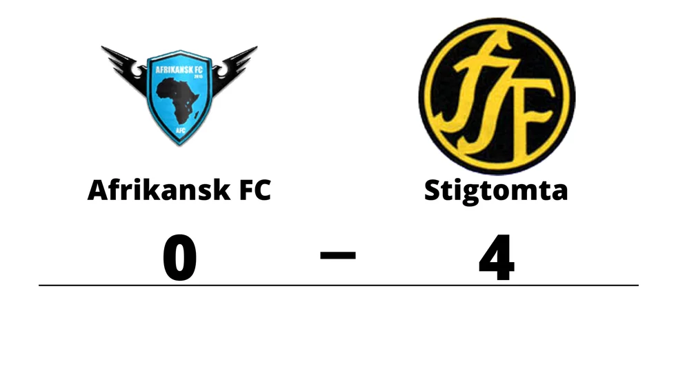 Afrikansk FC förlorade mot Stigtomta IF