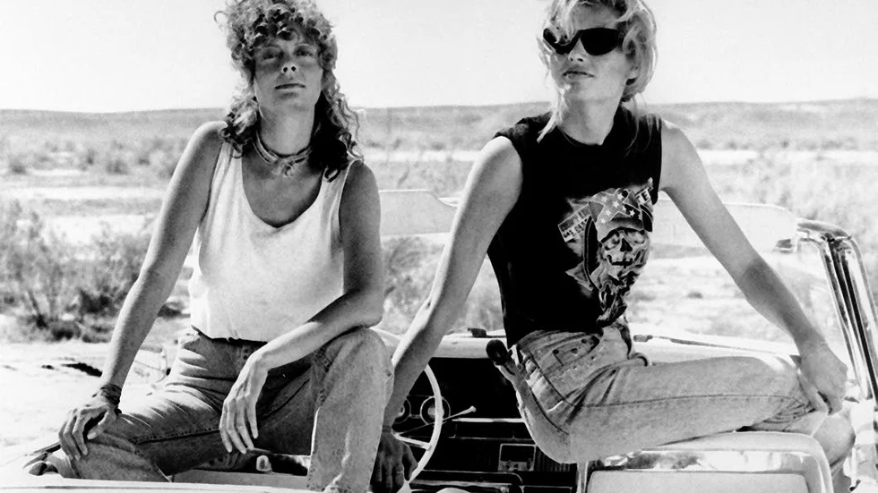 Radarpar. Susan Sarandon och Geena Davis i "Thelma & Louise".