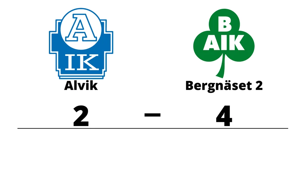 Alviks IK förlorade mot Bergnäsets AIK 2