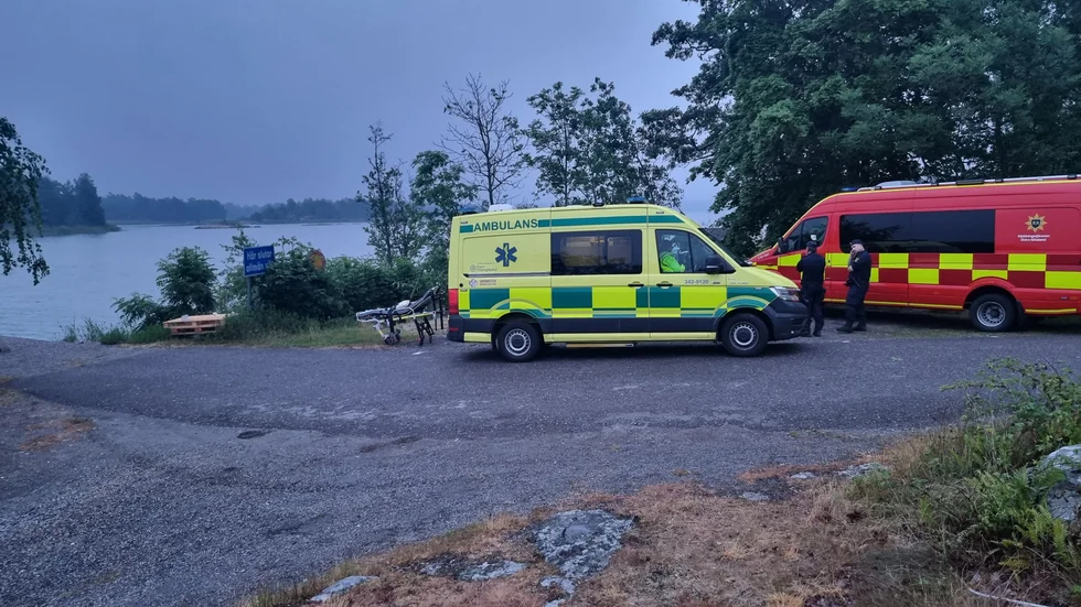 Stor insats efter att flygolyckan inträffat. 