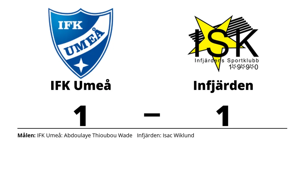 IFK Umeå spelade lika mot Infjärdens SK