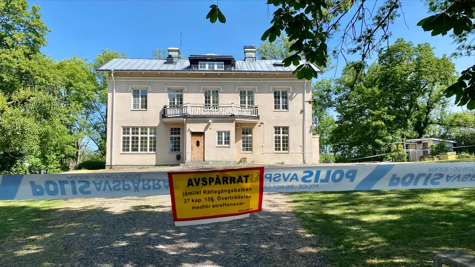 Gustavsberghemmet utsattes för en brand natten mot lördag.