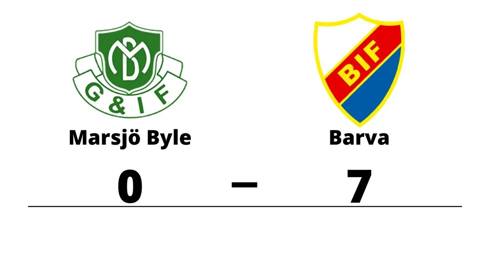 Marsjö-Byle GoIF förlorade mot Barva IF