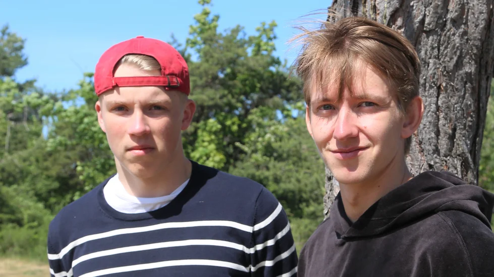 Nyförvärven Linus Sjögren och Jesper Lagemyr gästar Visby i helgen. 
