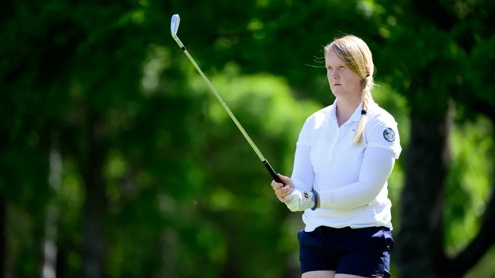 Ingrid Lindblad under Scandinavian Mixed på Ullna.