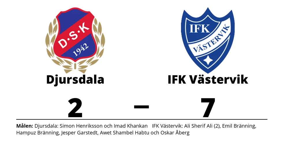Djursdala SK förlorade mot IFK Västervik
