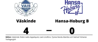 Väskinde tog kommandot från start mot Hansa-Hoburg B