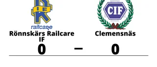 Mållöst för Rönnskärs Railcare IF och Clemensnäs