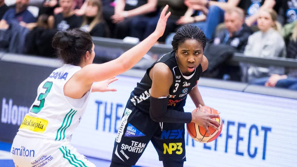 Har koll. Luleå Baskets guardsjärna Jessica Thomas vet hur laget ska vinna även den tredje SM-semifinalen mot Telge.