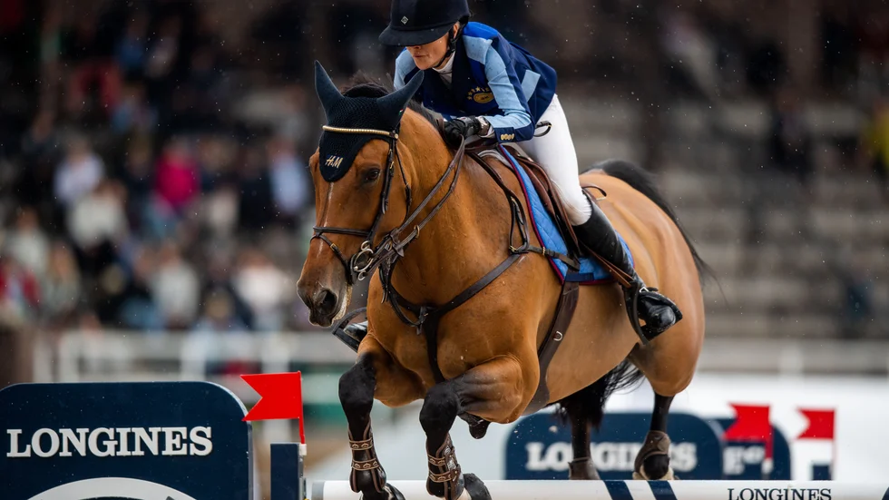 Malin Baryard Johnsson och Indiana var femma i Grand Prix-klassen i Rom. 