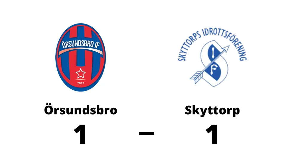 Örsundsbro IF spelade lika mot Skyttorps IF