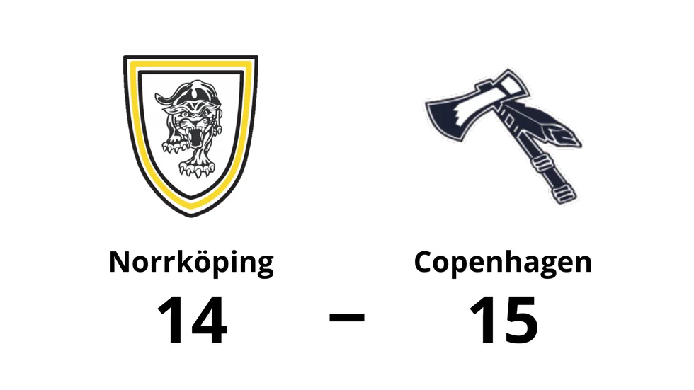 Norrköping Panthers förlorade mot Copenhagen Tomahawks
