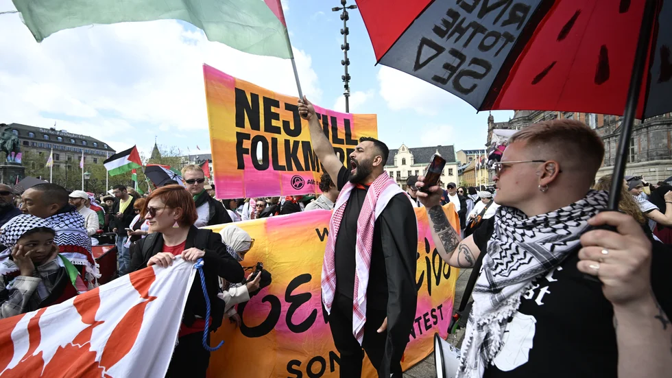 Nu hålls en andra demonstration i Malmö mot Israels medverkan i Eurovision.