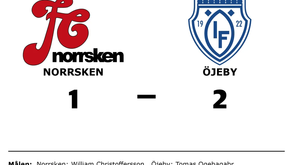 FC Norrsken förlorade mot Öjeby IF