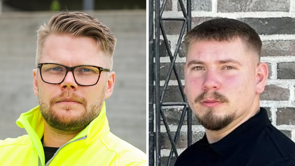 Wilhelm Bertilsson, Byggnads, och Jonathan Andersson, Unga byggare, menar att Uppsala kommun och byggföretagen måste ta ansvar för bygglärlingarna.