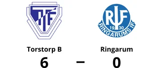 Bortaförlust för Ringarum - 0-6 mot Torstorp B